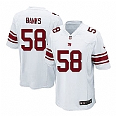 Youth Nike New York Giants #58 Carl Banks White Team Color Game Jersey Dzhi